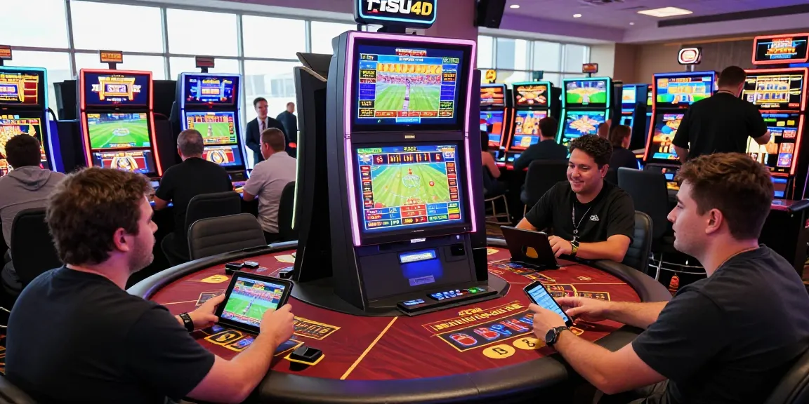 Permainan live casino di TISU4D dengan pemain bersemangat dan suasana kasino modern.
